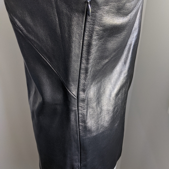 White Suede - Genuine Black Leather Top - Picture 6 of 9